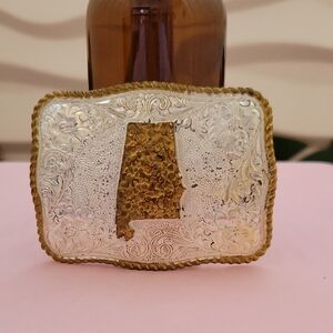 ✨️ALABAMA✨️ vintage✨️Silver✨️and Jewelers✨️ Bronze✨️Belt Buckle